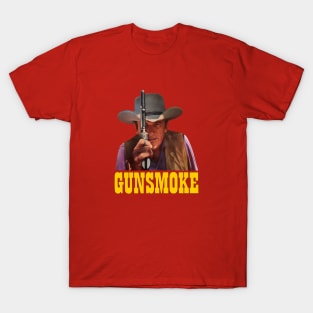 Matt Dillon - Gun - Gunsmoke - Tv Western T-Shirt